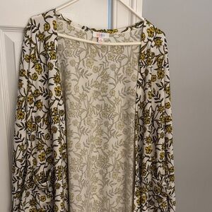 Floral Open Front Cardigan Lularoe  with pockets small